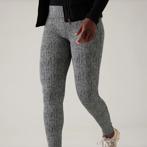 NWT ATHLETA Delancey Textured Moto Tight Braiden Black 3X Plus Sport‎ Casual - Picture 3 of 5